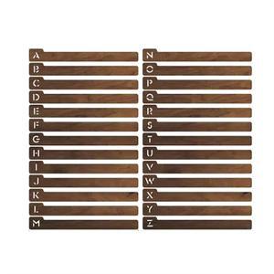 [호환품]목재 레코드 분배기 알파벳 비닐 보관 A-Z 거치대 정리함 가이드 26 개