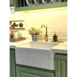 세라믹 싱크대 탑볼 세면기 배수구 매립형 빨래판 화장실