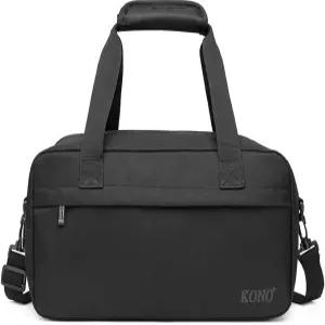 코노 미니 트래블 더플 언더 시트 캐리온 스포츠 토트 짐 위켄더 오버나이트 백 - 블랙