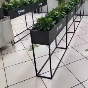텃밭플랜트박스 오피스 테라스 철제 선반 화분 사각