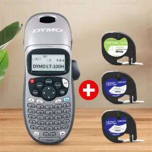 Dymo 라벨 메이커 LT100H 휴대용 프린터 기계 테이프가 있는 접착 스티커