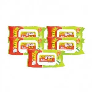 ( )국산 고급형 물걸레청소포 25매중형30x20cm 5개 청소용품 손걸레 밀대패드