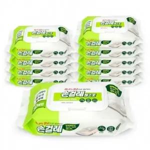 ( )99.9항균 손걸레청소포80매 캡형 10개 청소물티슈 물걸레 10팩 청소용품