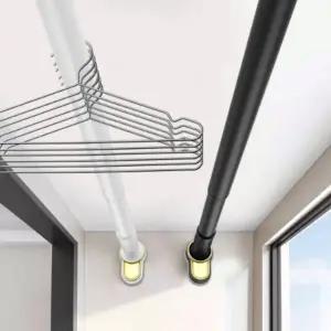 신축식 스테인리스 벽걸이 옷걸이 무타공 설치 논슬립 상의 건조대 행거