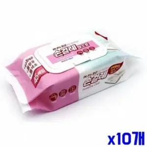 ( )WL 안심 엠보싱 손걸레 청소포 45매 캡형 30x20 X10개
