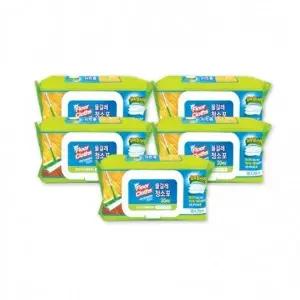 ( )국산 실속형 물걸레청소포 30매대형38x20cm 5개 청소용품 손걸레 밀대패드