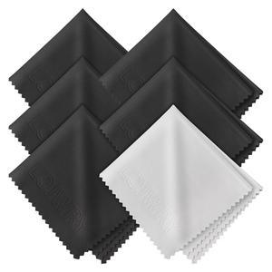 eAj LOJWRY 글래스 클린 천 6*7인치 6개, 개별 포장, 고밀도, 초연질, 스크래치 없는 고급 극세사 클리닝 천, 안경, 카메라 렌즈, 스크린, 전자제품, TV, 안경용.