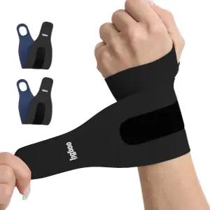 HGBOO 남녀용 초박형 및 부드러운 손목 보호대 랩 농구 테니스 배드민턴 요가 터널 증후군을 위한 조절