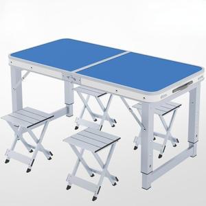 폴딩 테이블 접이식 식탁 원스톱 작은 소형 캠핑 미니 초간단 의자 휴대용 간이 야외 세트