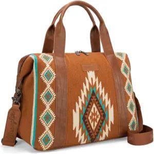 여성용 랭글러 더플 백 대형 여행용 위켄더 태피스트리 디자이너 캐리백 브라운