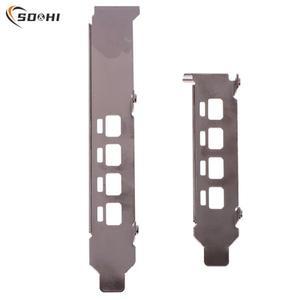 로우/하이 프로파일 브래킷 어댑터 4DP 배플 포트 AMD 파이어프로 W4100 절반 높이 전체 그래픽 비디오 카