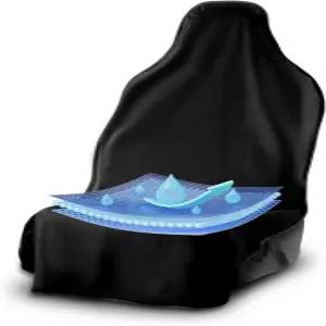 울트라스포츠 방수 타월 카시트 커버 유니버설 핏 땀 방지 및 냄새 앞좌석 보호기 퀵 드라이 헬스장