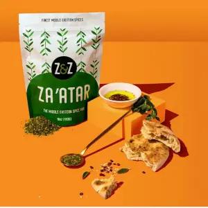 Z Z의 Za atar 스파이스 블렌드와 Zaatar 수맥 구운 참깨 빵 샐러드 치킨 또는 스낵용 시즈닝 짭짤하고 톡