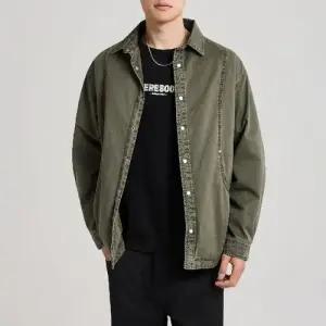 원더우면 남사친 면 가을 워싱 트윌 셔츠 재킷 OPH3