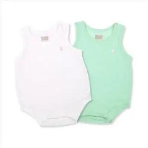 [오가닉맘]오가닉맘 화이트그린도트런닝바디수트세트 (MJSLQS14)