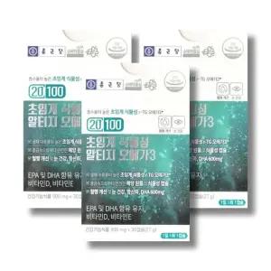종근당 20100 초임계 식물성 알티지 오메가3 900mg 30캡슐 3박스 /wb