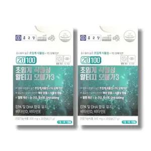 종근당 20100 초임계 식물성 알티지 오메가3 900mg 30캡슐 2박스 /wb
