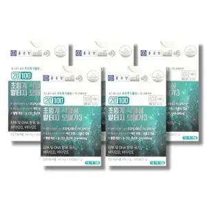 종근당 20100 초임계 식물성 알티지 오메가3 900mg 30캡슐 5박스 /wb