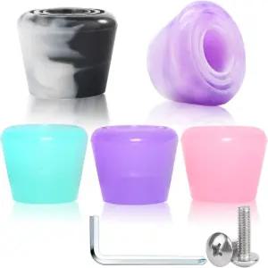 비나커 PU 고무 롤러 스케이트 토 스토퍼 1쌍 나사 젤리 블루