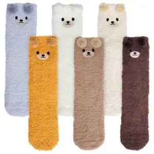 [패션] 애니멀 자수 수면양말 6종세트