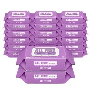 물티슈65 대용량 (80매) 캡형 20팩 저자극 올프리