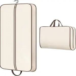 여성 여행용 접이식 의류 가방 드레스 가운 옷장 보관용 보호 정장 코트 베이지용