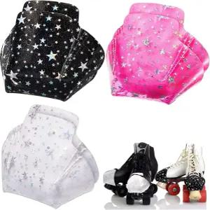 새티니어 6피스 발가락 캡 가드 보호대 롤러 스케이트는 쿼드 PVC 보호용 블랙 화이트 핑크