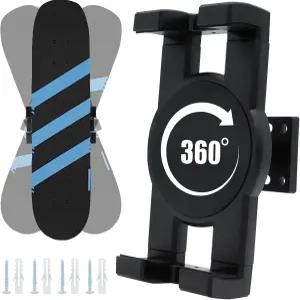 KCMOSGI 스케이트보드 벽걸이 360 회전 범용 데크 벽 모든 수평 각도 애호가에게 적합합니다