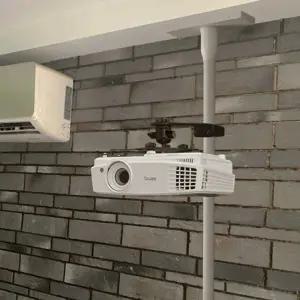 프로젝터 폴대 지지대 화이트 스탠드 높이조절