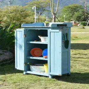 야외 수납함 미니 창고 농기구 보관함 옥상 원예 방수