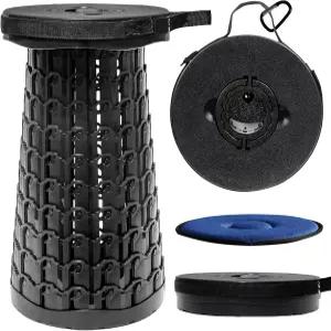 알레붐 2025 XXL 19.7인치 쿠션이 있는 접이식 의자 1000파운드 용량의 휴대용 조절 가능한 높이