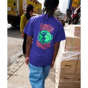 AWAKE NY (M) 크로포드 티셔츠 퍼플 CRAWFORD T SHIRT PURPLE 2073362