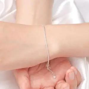 여름팔찌 92.5 실버 꼬임 체인 은 팔찌