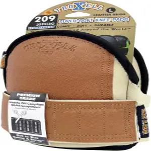 TROXELL USA 슈퍼소프트 가죽 헤드 무릎 패드 - (대형 사이즈 / 한 쌍으로 포장)