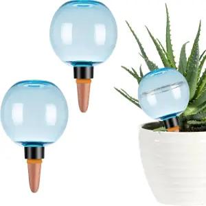 앤스버타 2팩 셀프 워터링 글로브 17온스 대형 식물 상단 채우기 플랜터 삽입 실내/실외 플라스틱 전구