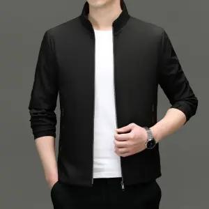 남성 캐주얼 아우터 솔리드 비즈니스 긴팔 데일리룩 자켓 항공 점퍼 하이넥 인기5