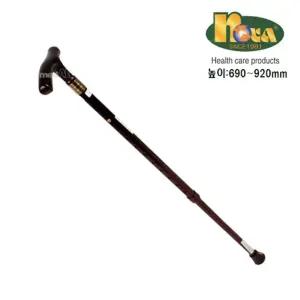 부모님 걷기 보조 금테 손잡이 고급형 2단 지팡이 할머니선물 환자