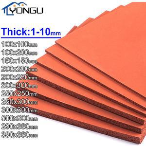 레드 실리콘 폼 매트 네이팅 기계 부드러운 스폰지 프레스 보드 고온 저항 패드