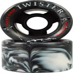 슈어 그립 실내 트위스터 롤러 스케이트 휠 - 화이트/블랙