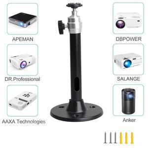 Salange Sliver & BLACK 벽 마운트 스탠드 천장 브래킷 홀더 HY300 J15 미니 프로젝터 DV  웹 카메라