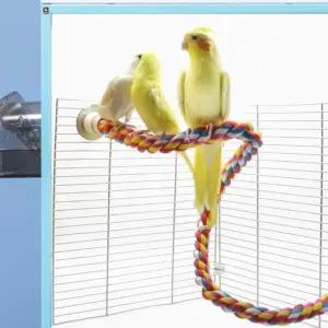 앵무새 컬러 횃대 장남감 그네 휴식공간 1P 60cm