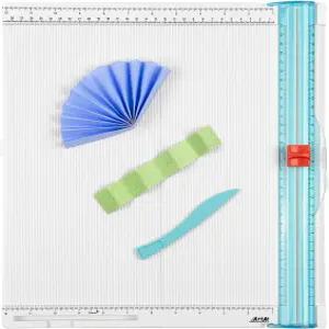 ArtAt 12 x 종이 트리머 및 스코어링 보드 - DIY 공예 카드 봉투 스크랩북 등을 위한 정밀 절단 도구