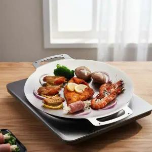 캠핑 스테인리스 그리들 30cm 구이팬 전용 가방 포함 세트