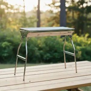 휴대용 스테인리스 접이식 화로대 캠핑 바베큐 그릴 숯불 구이대