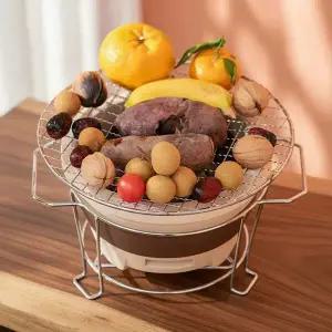 캠핑 토기 미니 화로 21cm 1인용 실내 숯불 구이 그릴