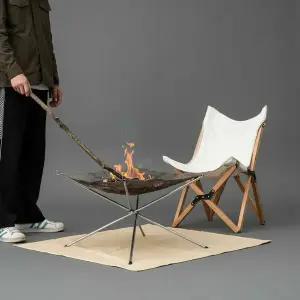스테인리스 메쉬 불멍 화로대 56cm 휴대용 접이식 캠핑용품