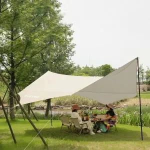 대형 헥사타프 5M 캠핑 그늘막 풀세트 고밀도 방수 자외선차단 타프