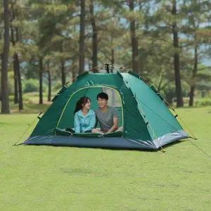 2∼3인용 오토 원터치 텐트 간편 설치 나들이 그늘막 캠핑 방수