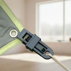 텐트 타프 고정용 집게 10p 세트 바람막이 설치 결속 클립 도구