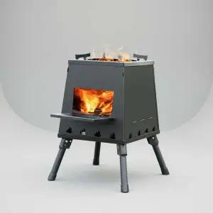 접이식 불멍 화목난로 35x47cm 캠핑용 장작 난로 대형 화로대